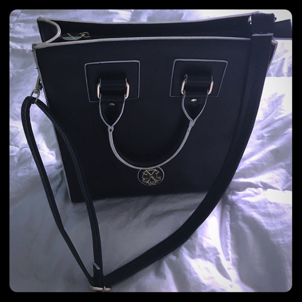 Christian Lacroix Black and White Shoulder Bag